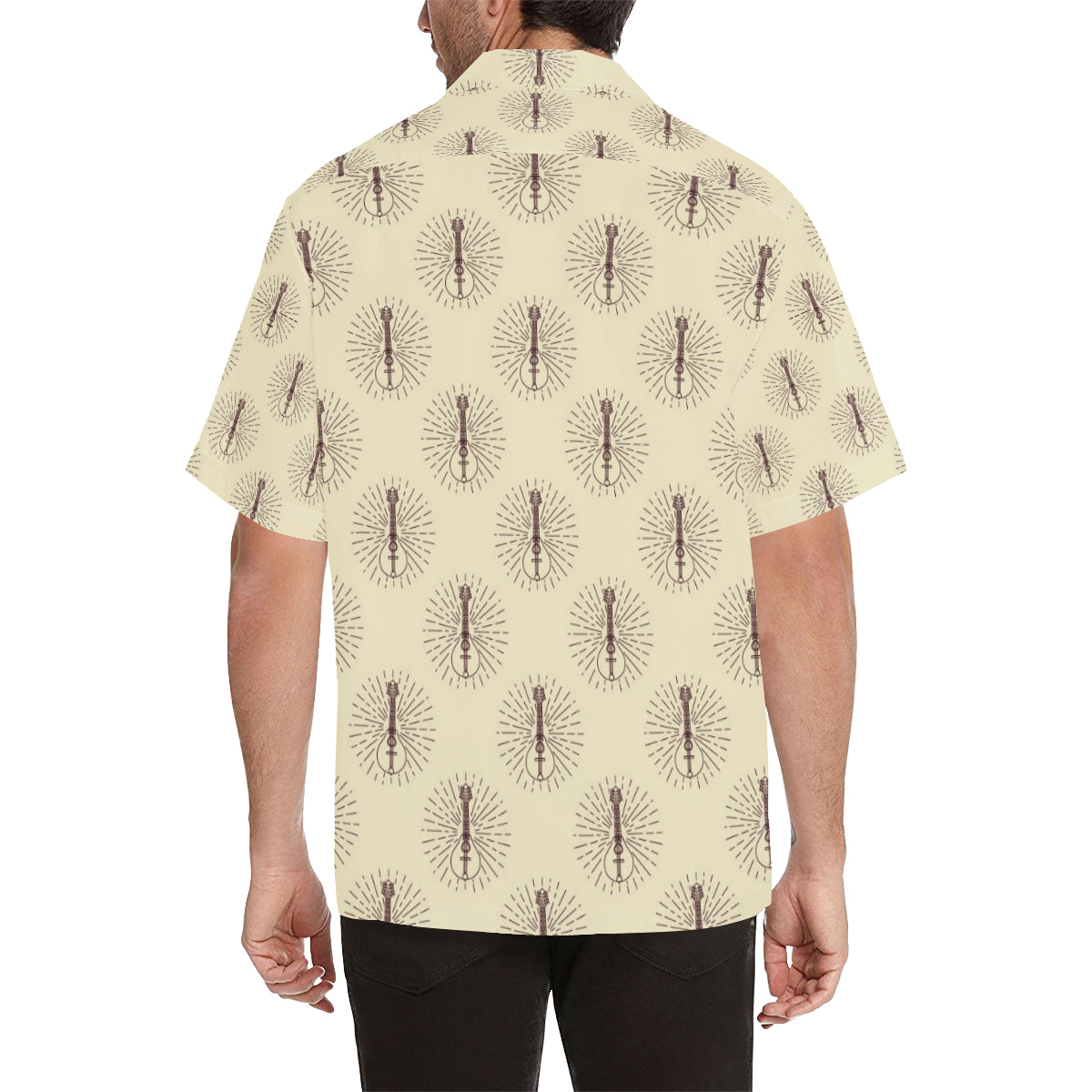 Mandolin Pattern Print Design 02 Men's Hawaiian Shirt