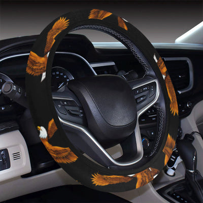 Eagles Print Pattern Steering Wheel Cover with Elastic Edge