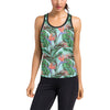 Bird Of Paradise Pattern Print Design BOP01 Women's Racerback Tank Top