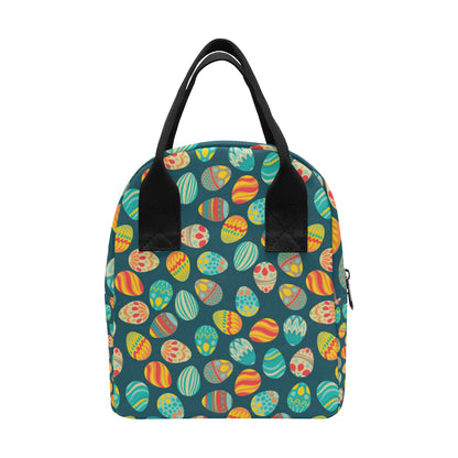 Easter Eggs Pattern Print Design RB09 Insulated Lunch Bag