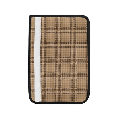 Houndstooth Brown Pattern Print Design 04 Car Seat Belt Cover