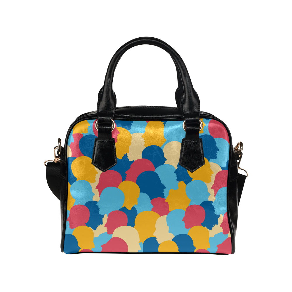 Psychology Pattern Print Design A02 Shoulder Handbag