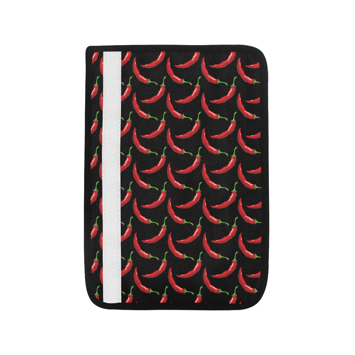Chilli Pepper Pattern Print Design 01 Car Seat Belt Cover