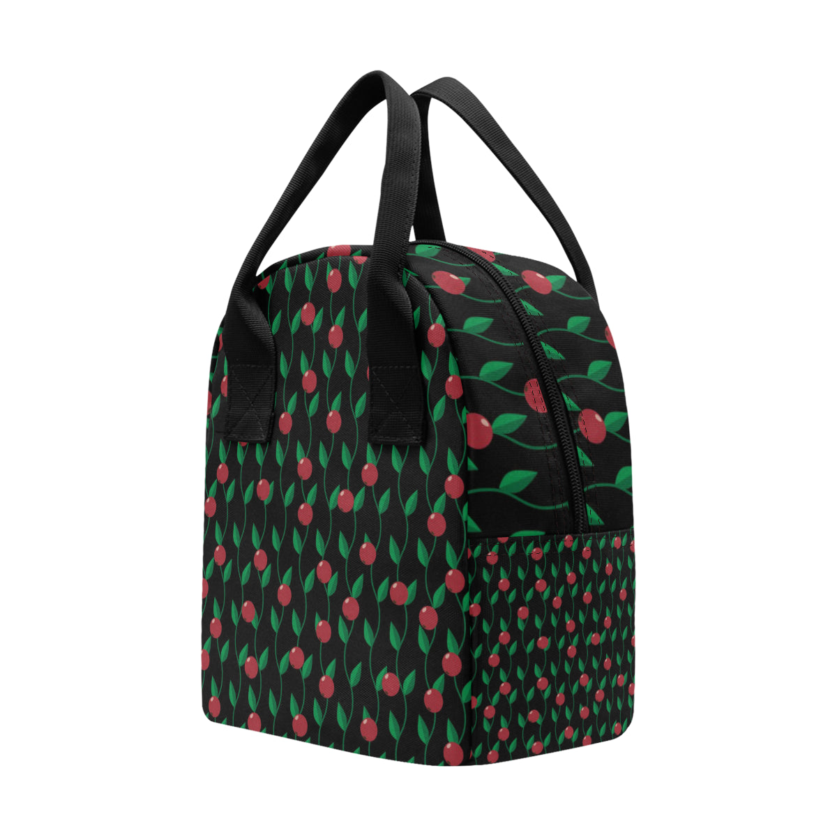 Cranberry Pattern Print Design CB01 Insulated Lunch Bag