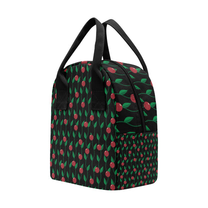 Cranberry Pattern Print Design CB01 Insulated Lunch Bag