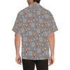 Knit Red Fox Pattern Print Design 02 Men's Hawaiian Shirt