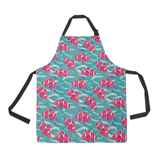 Clownfish Pattern Print Design 02 Apron with Pocket