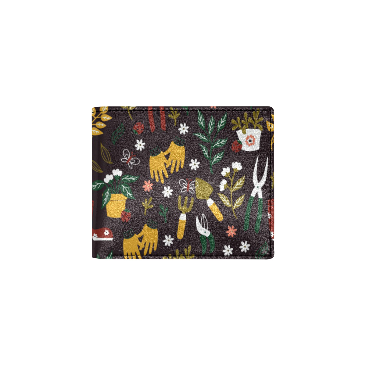 Gardening Pattern Print Design G05 Men's ID Card Wallet