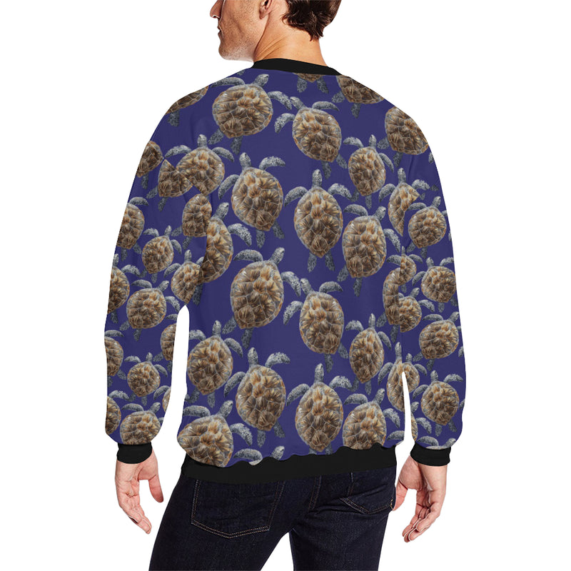 Sea Turtle Pattern Print Design T05 Men Long Sleeve Sweatshirt