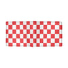 Checkered Red Pattern Print Design 04 Men's ID Card Wallet