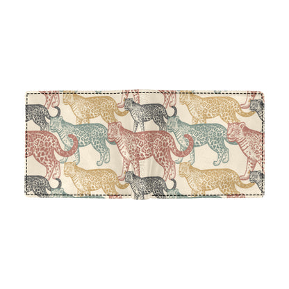 Jaguar Pattern Print Design 01 Men's ID Card Wallet