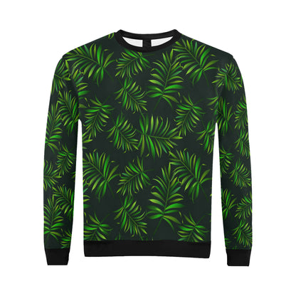Rainforest Pattern Print Design RF03 Men Long Sleeve Sweatshirt