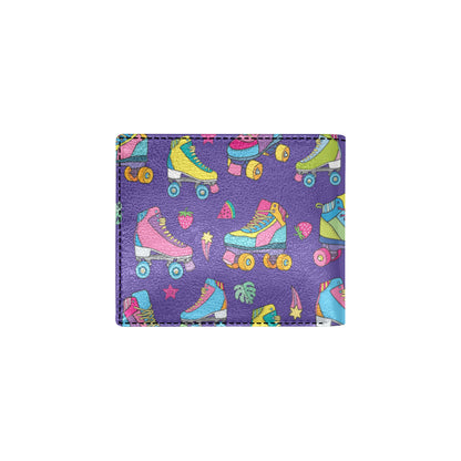 Roller skate Colorful Pattern Print Design A05 Men's ID Card Wallet