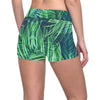 Palm Leaves Pattern Print Design PL02 Yoga Shorts