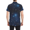 Night sky Pattern Print Design A02 Men's Short Sleeve Button Up Shirt