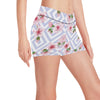 Cherry Blossom Pattern Print Design CB07 Yoga Shorts