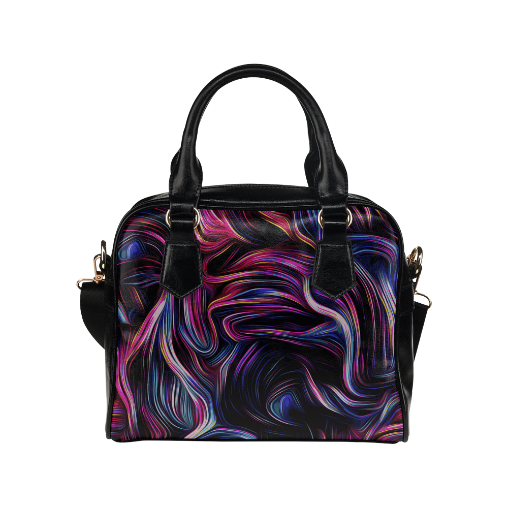 Liquid Pattern Print Design 01 Shoulder Handbag
