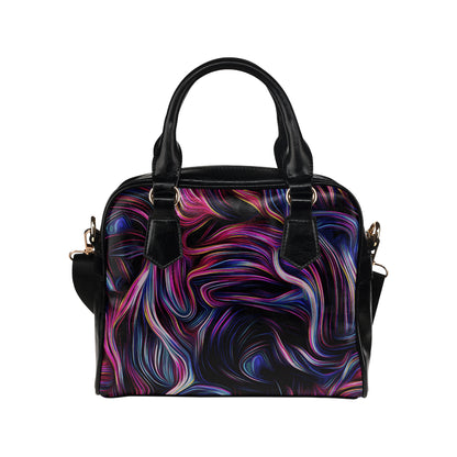 Liquid Pattern Print Design 01 Shoulder Handbag