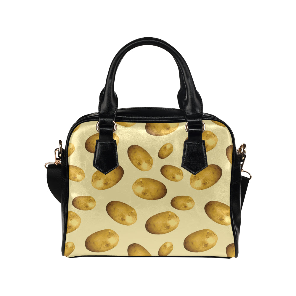 Potato Pattern Print Design A01 Shoulder Handbag