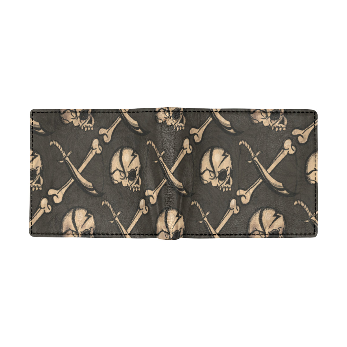 Pirate Pattern Print Design A03 Men's ID Card Wallet