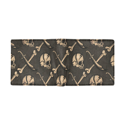 Pirate Pattern Print Design A03 Men's ID Card Wallet