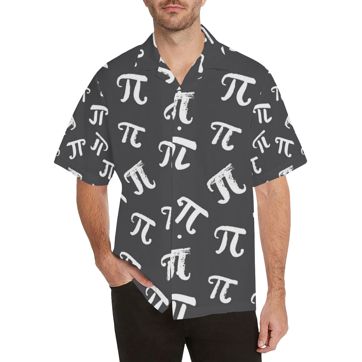 Pi Day Pattern Print Design A02 Men's Hawaiian Shirt