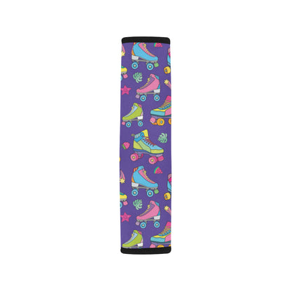 Roller skate Colorful Pattern Print Design A05 Car Seat Belt Cover