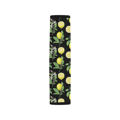 Lemon Pattern Print Design LM02 Car Seat Belt Cover
