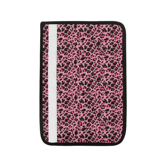 Cheetah Pink Pattern Print Design 01 Car Seat Belt Cover