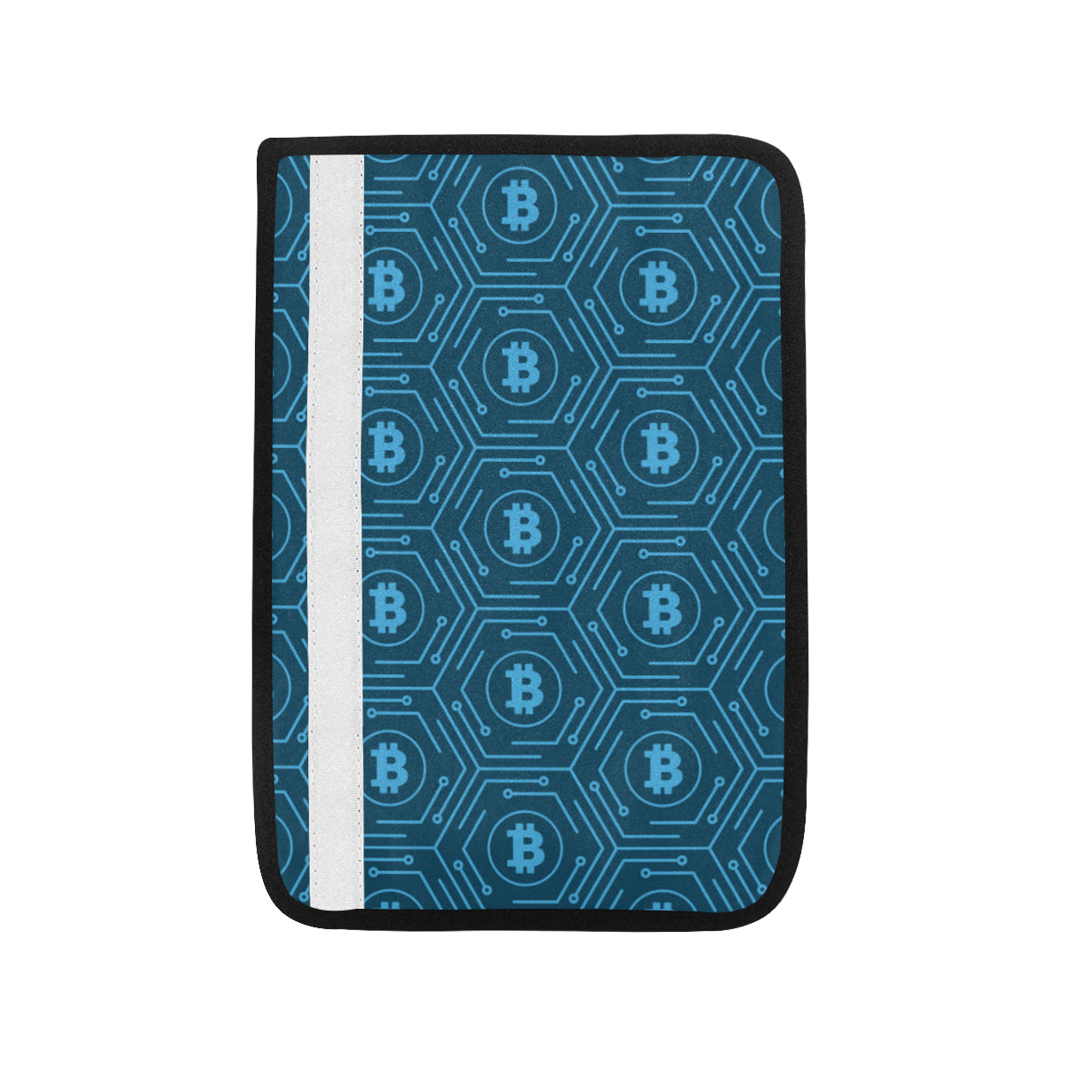 Cryptocurrency Pattern Print Design 04 Car Seat Belt Cover