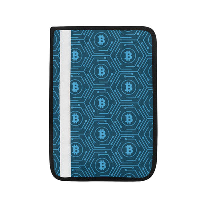 Cryptocurrency Pattern Print Design 04 Car Seat Belt Cover