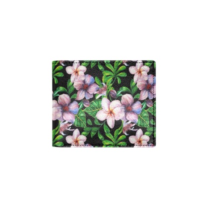 Plumeria Pattern Print Design PM01 Men's ID Card Wallet