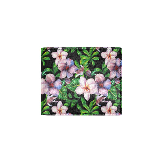 Plumeria Pattern Print Design PM01 Men's ID Card Wallet