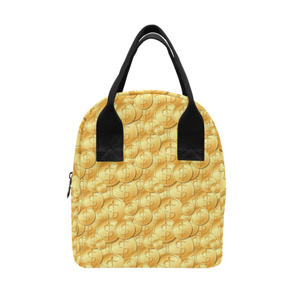 Dollar Pattern Print Design DO03 Insulated Lunch Bag
