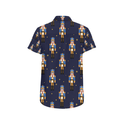 Nutcracker Pattern Print Design A04 Men's Short Sleeve Button Up Shirt