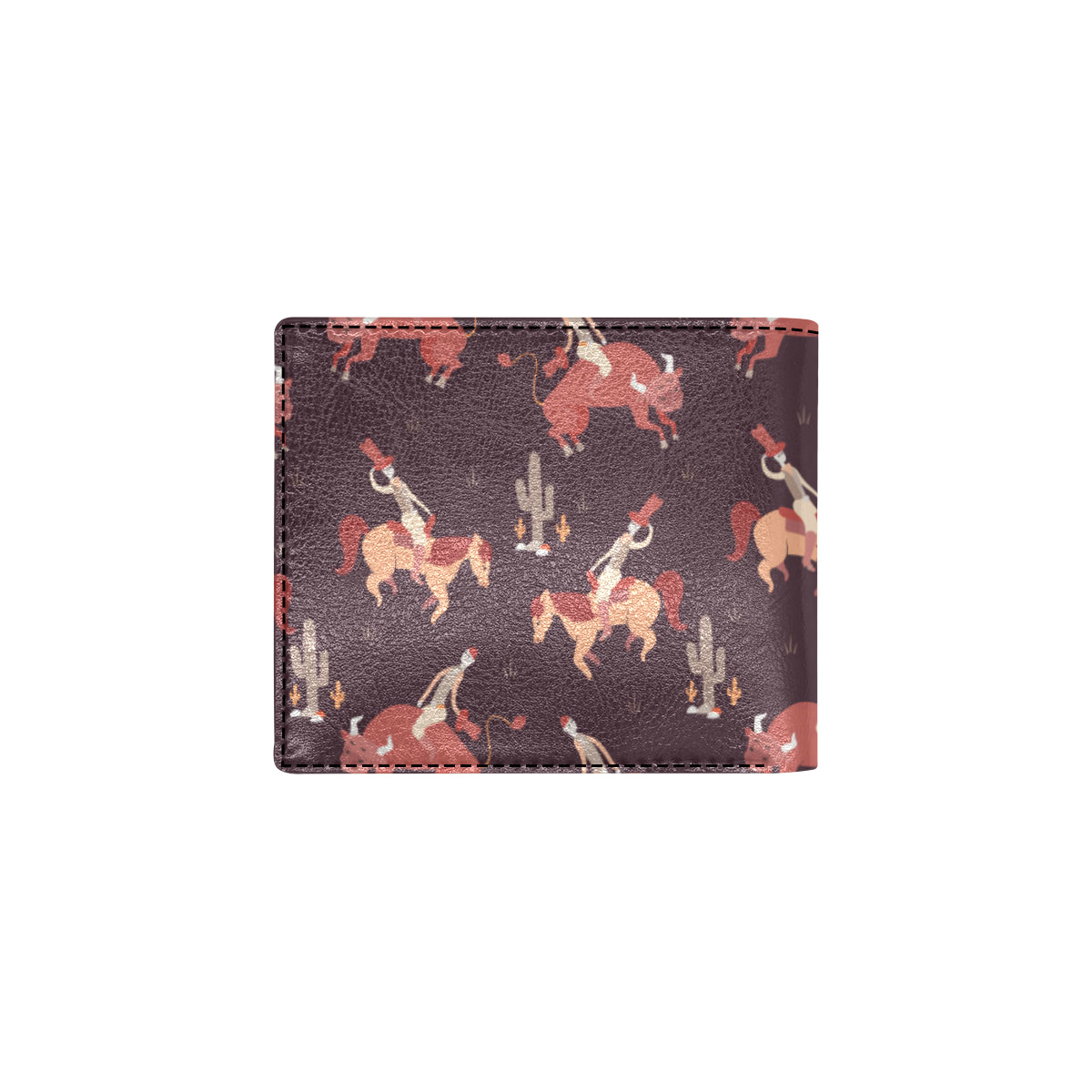 Rodeo Pattern Print Design A01 Men's ID Card Wallet