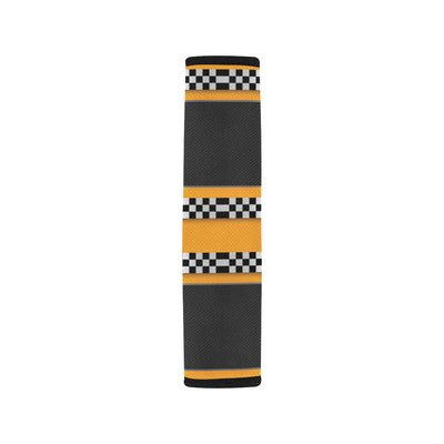 Checkered Pattern Print Design 01 Car Seat Belt Cover