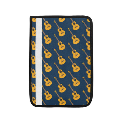 Acoustic Guitar Pattern Print Design 04 Car Seat Belt Cover