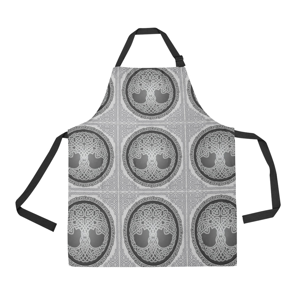 Celtic Tree of life Print Apron with Pocket