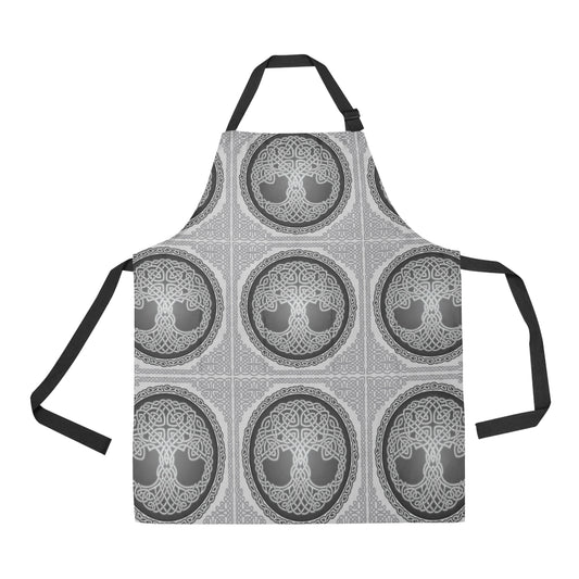 Celtic Tree of life Print Apron with Pocket