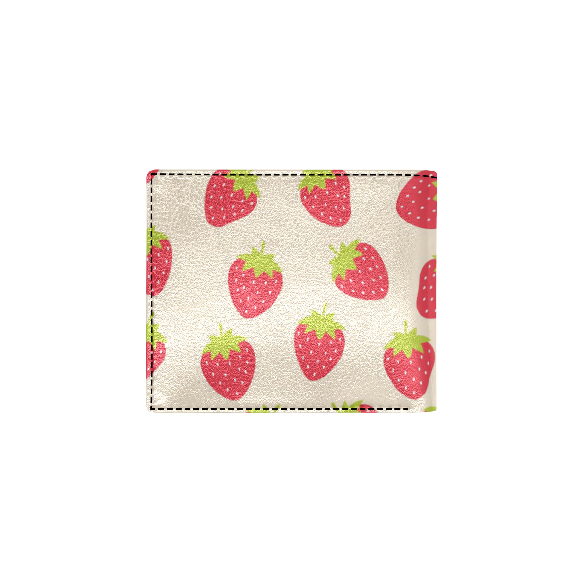 Strawberry Pattern Print Design SB02 Men's ID Card Wallet