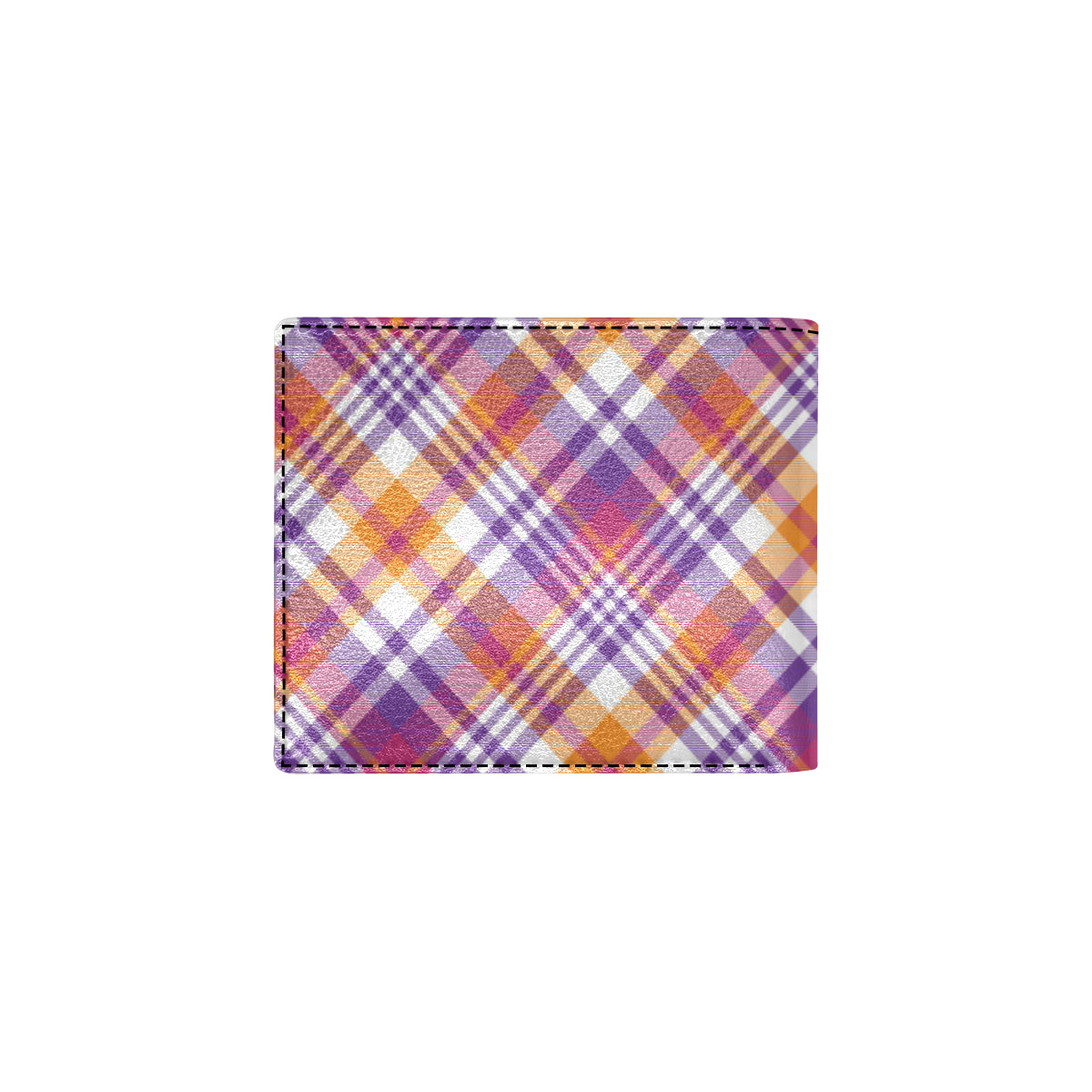 Madras Pattern Print Design 02 Men's ID Card Wallet