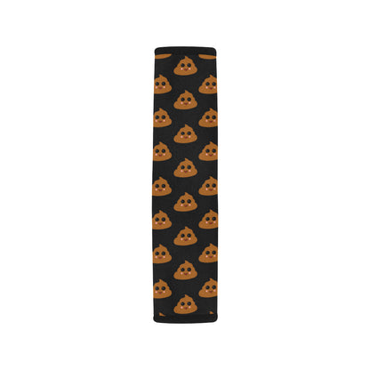 Poop Emoji Pattern Print Design A01 Car Seat Belt Cover
