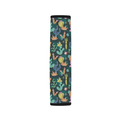 Cactus Pattern Print Design 05 Car Seat Belt Cover