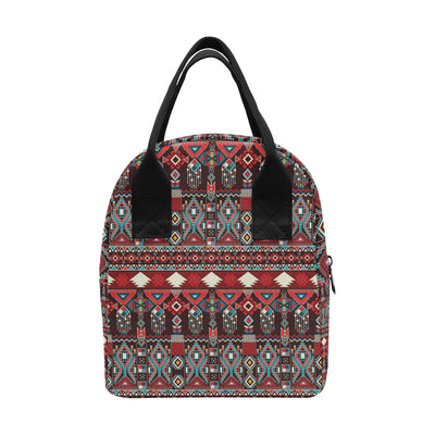 Tribal Aztec Indians native american Insulated Lunch Bag