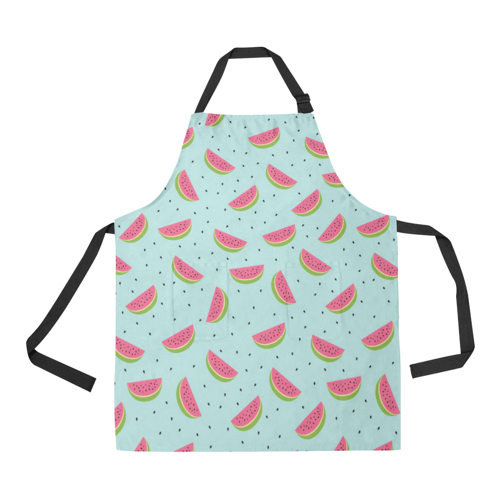 Watermelon Pattern Print Design WM06 Apron with Pocket