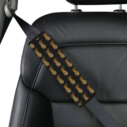 Pineapple Pattern Print Design A02 Car Seat Belt Cover