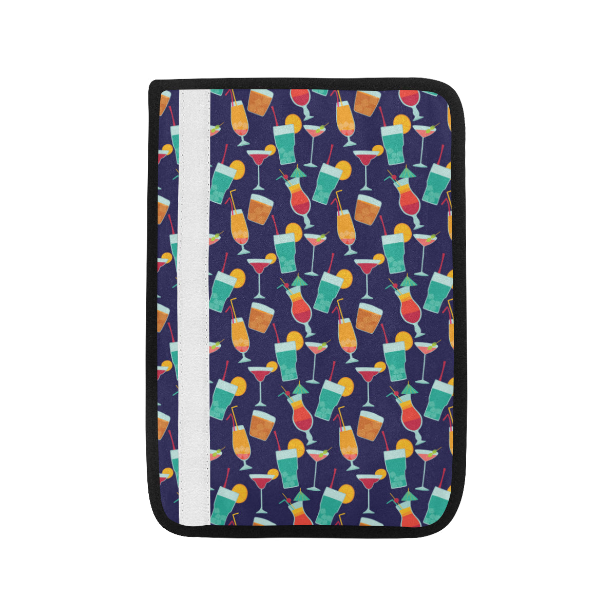 Cocktail Pattern Print Design 06 Car Seat Belt Cover