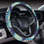 Fern Leave Summer Print Pattern Steering Wheel Cover with Elastic Edge