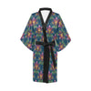 lotus Boho Pattern Print Design LO04 Women Kimono Robe